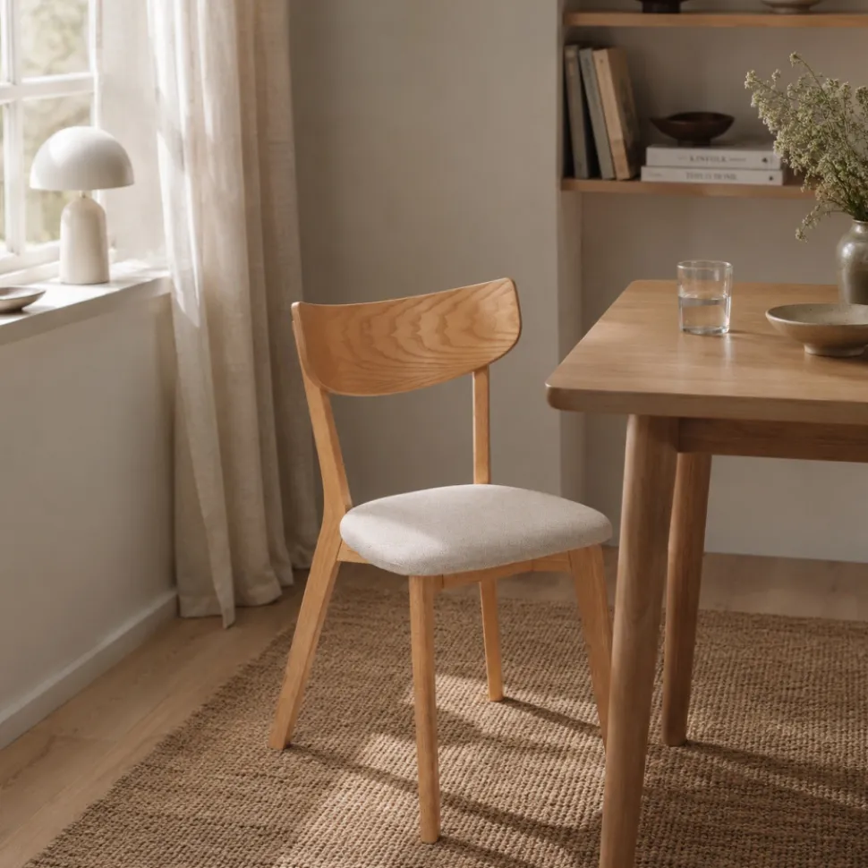 Stol 'Saba' - Ek/Beige