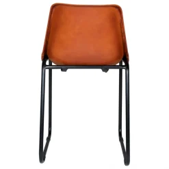 Stol Vintage - Läder/Järn