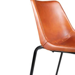 Stol Vintage - Läder/Järn