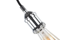 Taklampa 'Chrome' - Glas/Metall