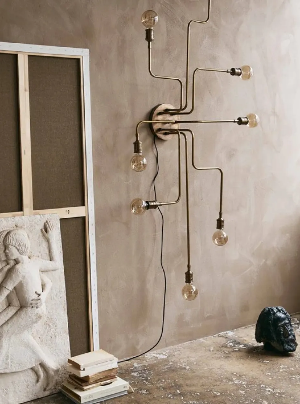 Taklampa 'Devi' - Guld