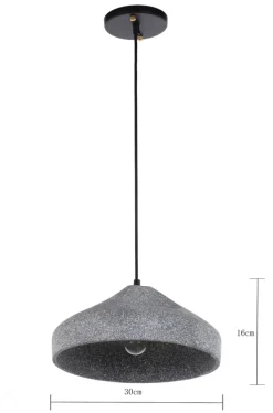 Taklampa 'Grafite Circle' - Cement