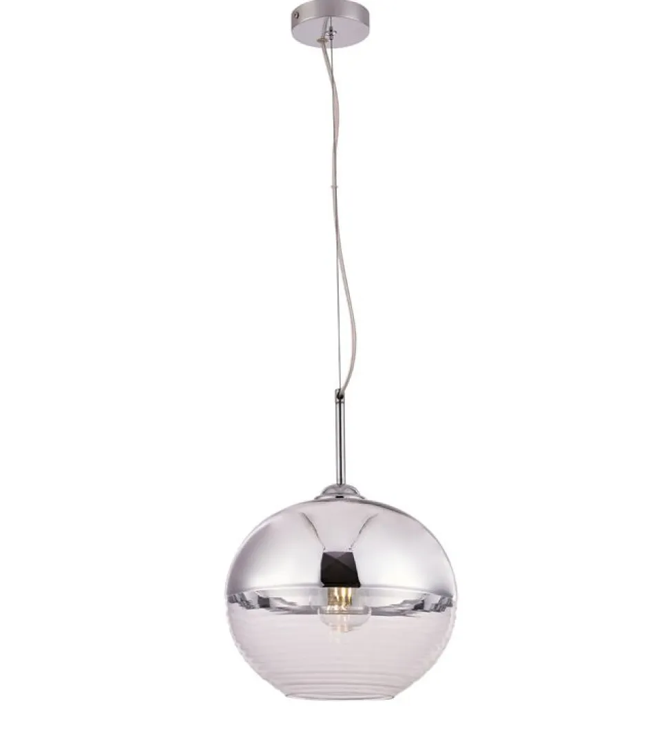 Taklampa 'Klot'- Silver