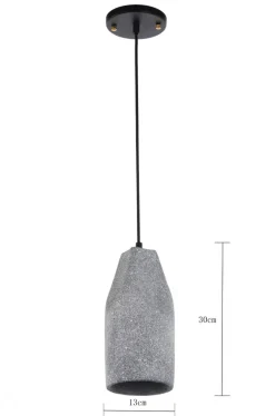 Taklampa 'Stone Cylinder' - Cement