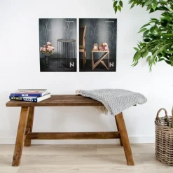 Träbänk 'Barcelona' 90x25cm - Teak
