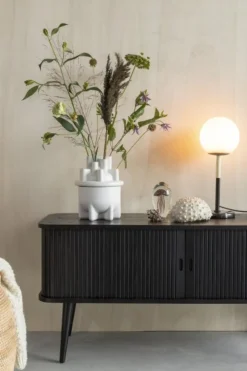 Tv-bänk 'Barbier' - Svart