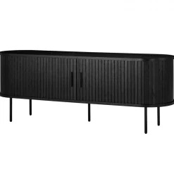 Tv-bänk 'Holmvik' - Svart