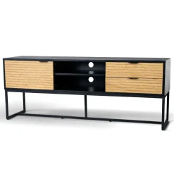 TV-bänk 'Line' - Ek/Svart