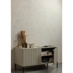 TV-bänk ‘New Gravure’ 100 cm - Beige/Svart