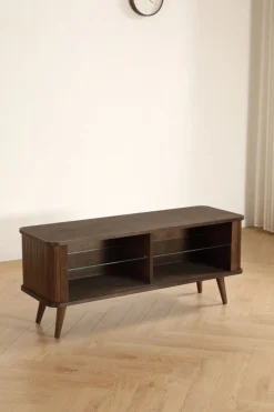 Tv-Bänk 'Vento' 120 cm - Valnöt