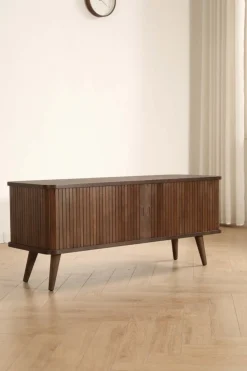 Tv-Bänk 'Vento' 120 cm - Valnöt