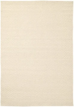 Ullmatta 'Ovelia' - Beige/vit