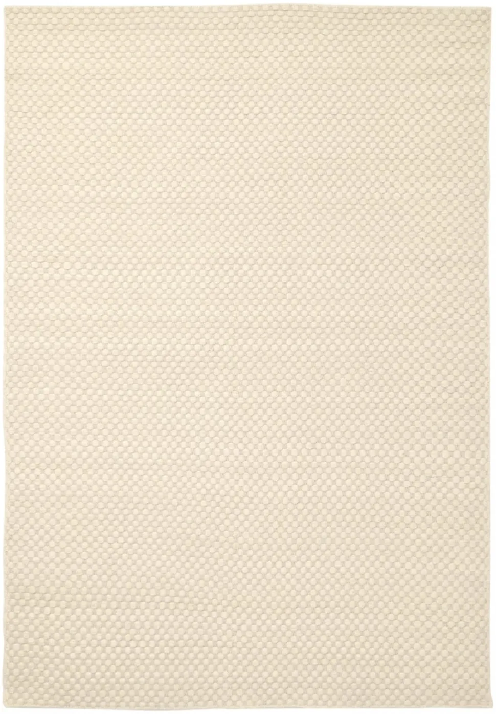Ullmatta 'Ovelia' - Beige/vit