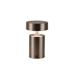 Uppladdningsbar lampa 'Boxholm' - Silver