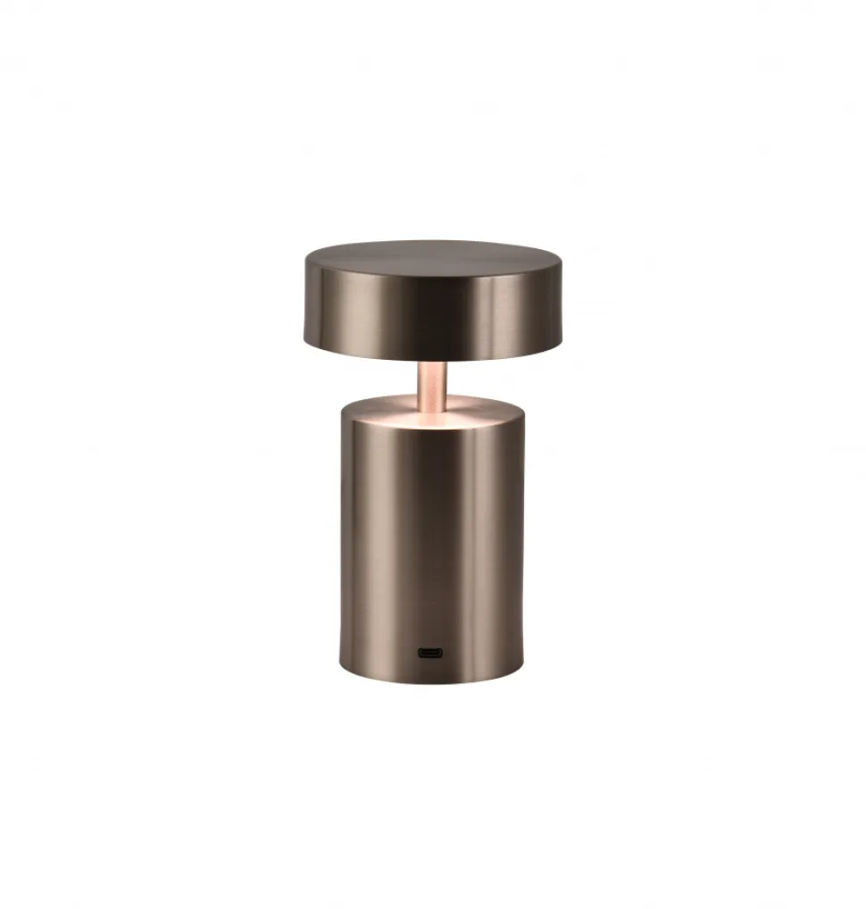 Uppladdningsbar lampa 'Boxholm' - Silver