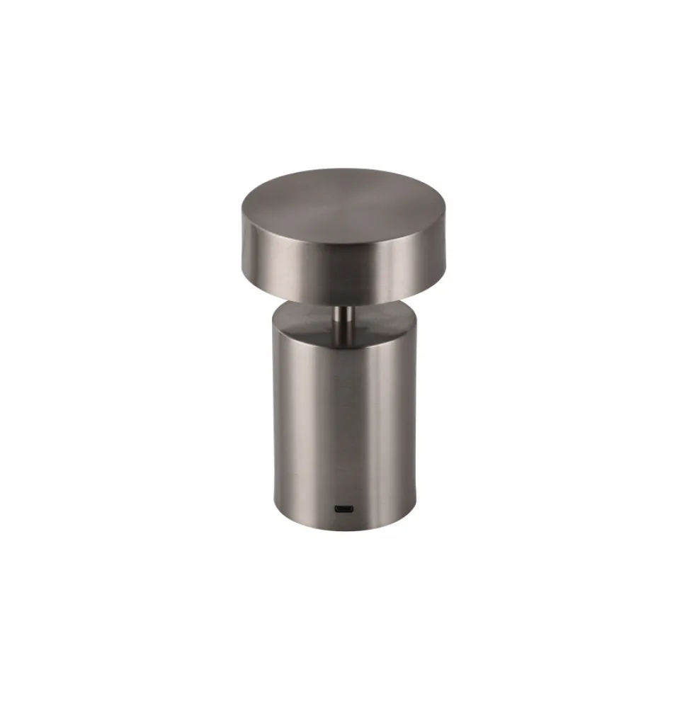 Uppladdningsbar lampa 'Boxholm' - Silver
