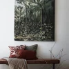 Väggbonad 'Botanic' 100x127 - Grön