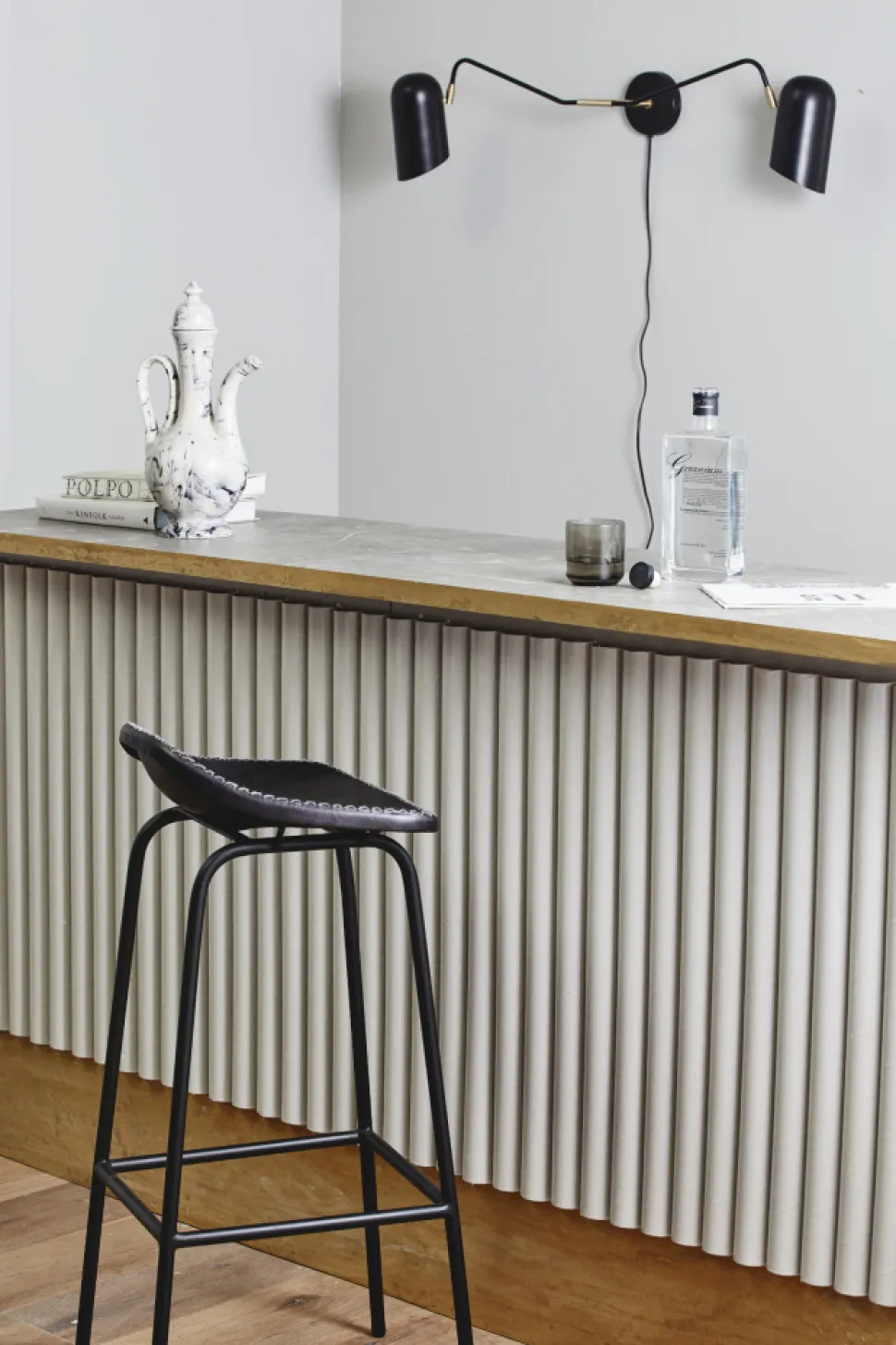 Vägglampa 'ERIS' - Svart