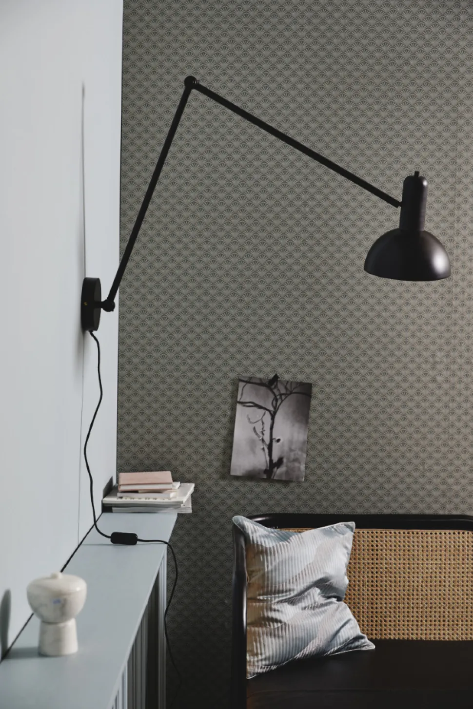 Vägglampa 'FREYA' - Svart