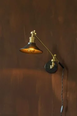 Vägglampa 'Penelope' - Svart