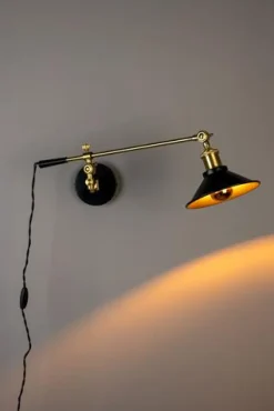 Vägglampa 'Penelope' - Svart