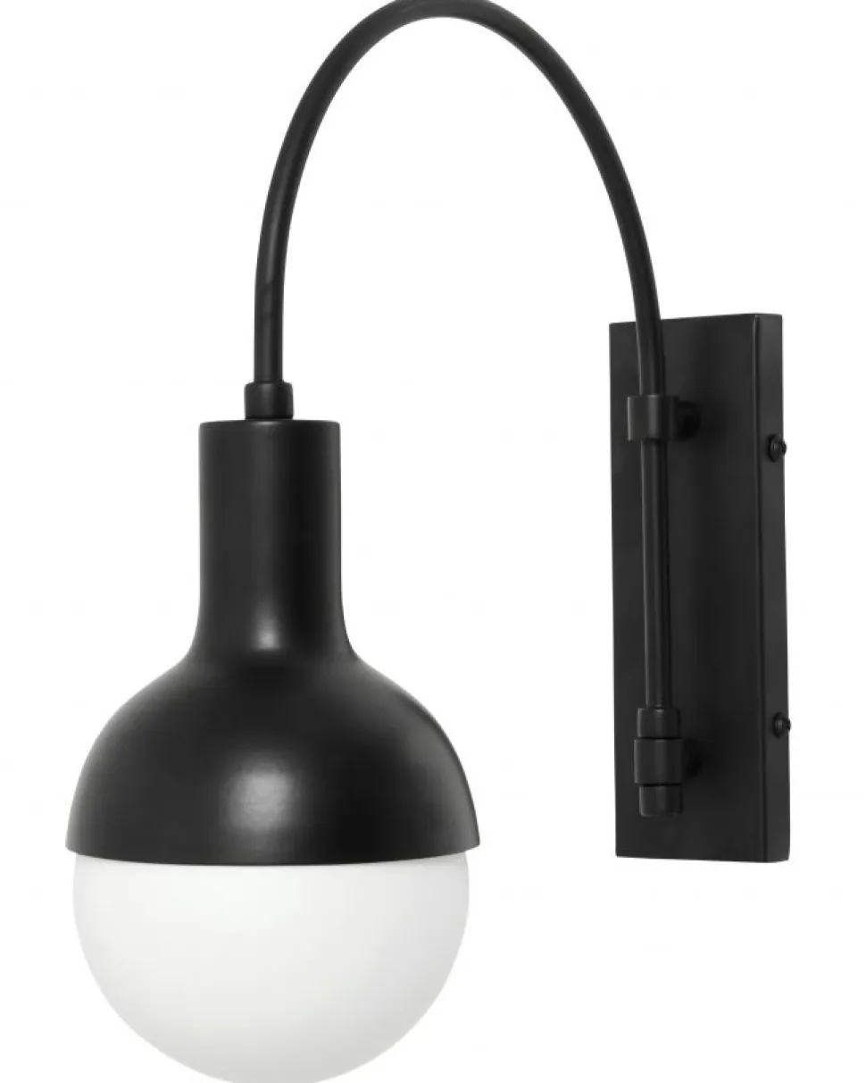 Vägglampa 'Serene' - Svart